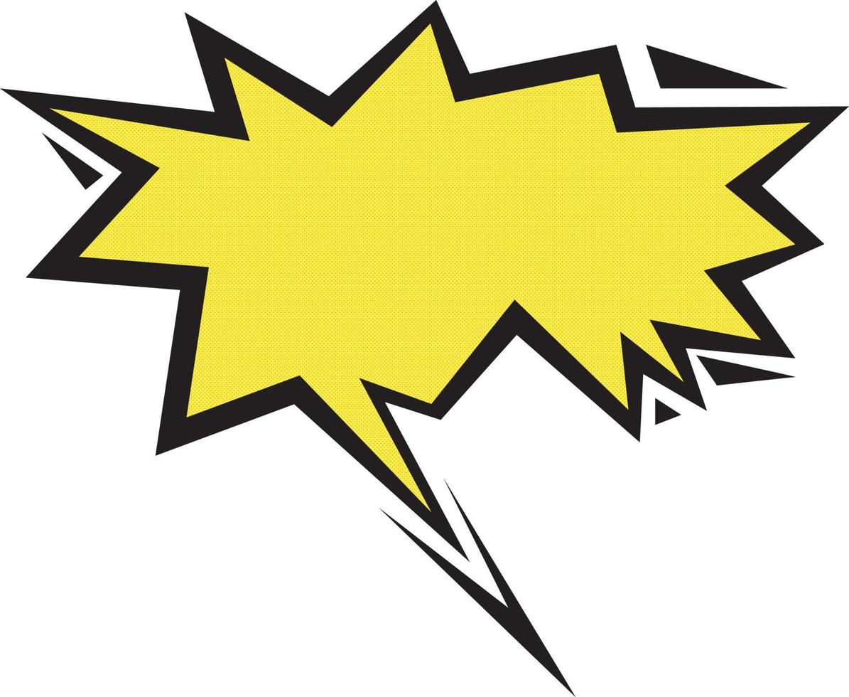 Comic cartoon speech bubble for different emotions vector