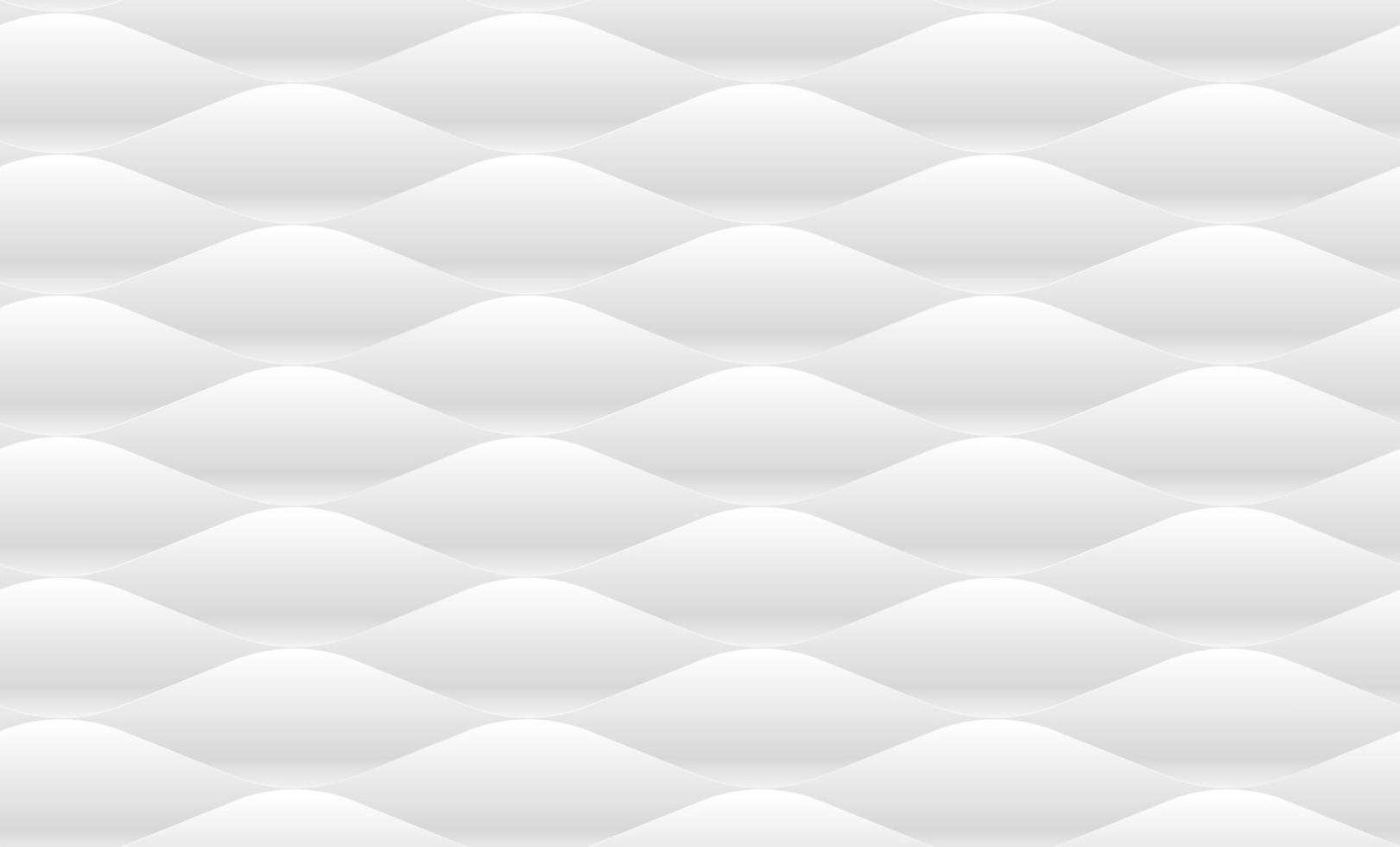 White embossed wave pattern. vector