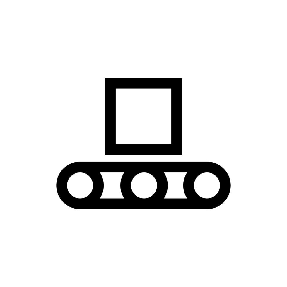 Conveyor linear icon. Vector illustration