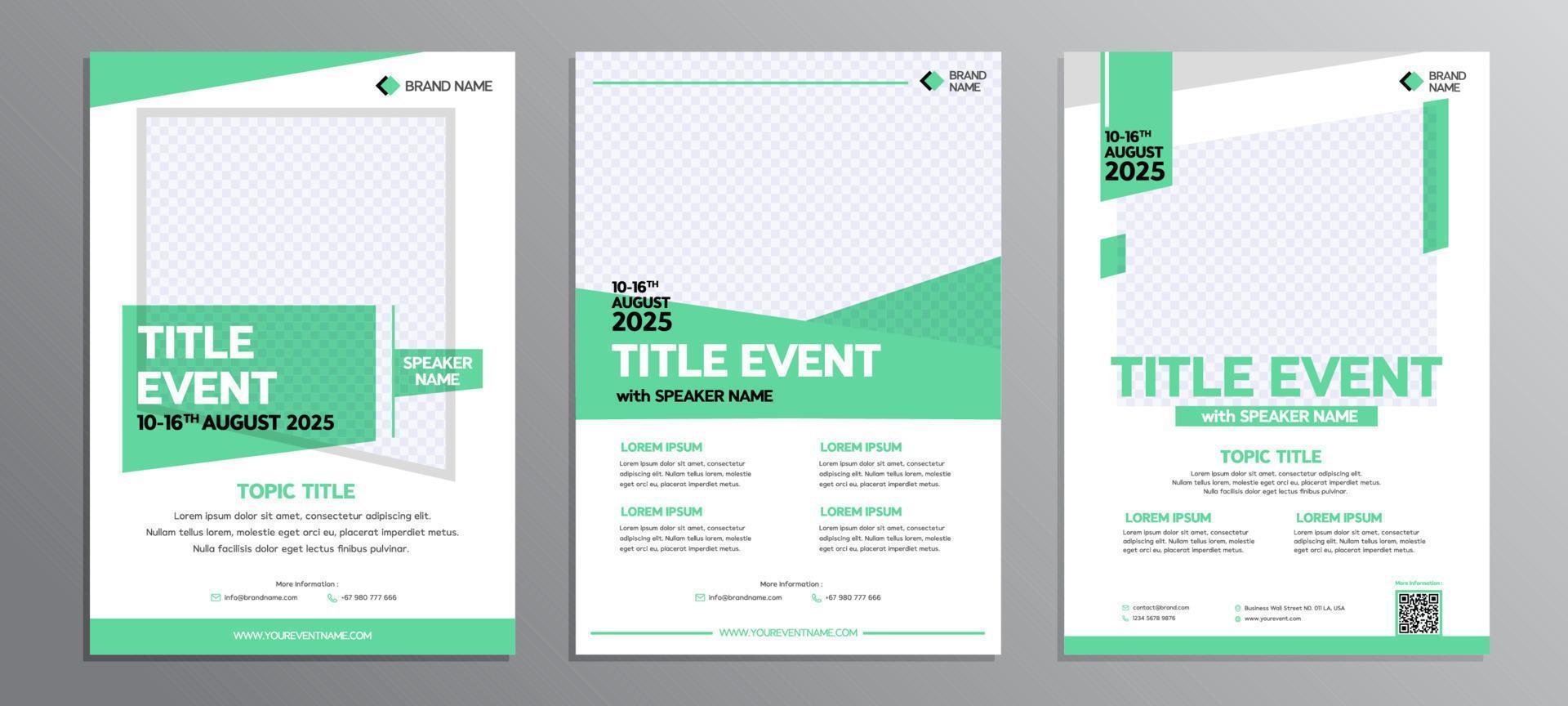 Cool Modern Flyer Template for Company vector