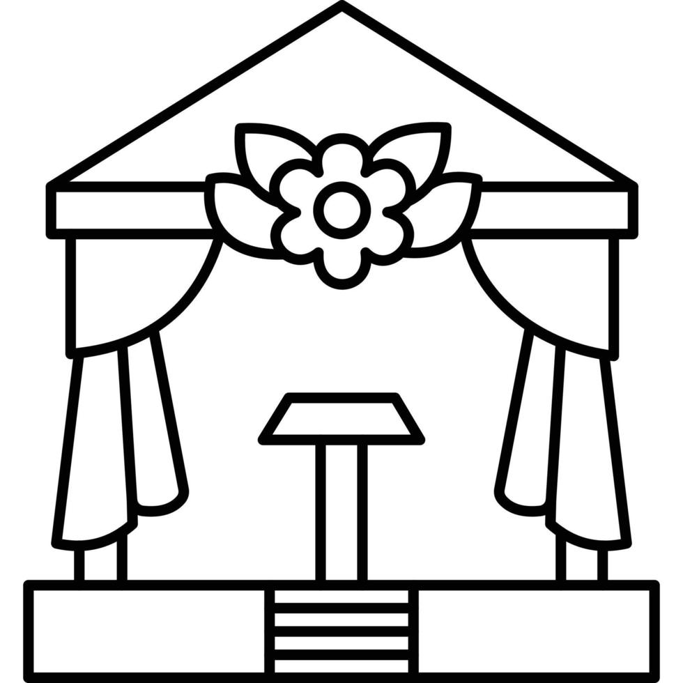 Wedding Stage which can easily edit or modify vector
