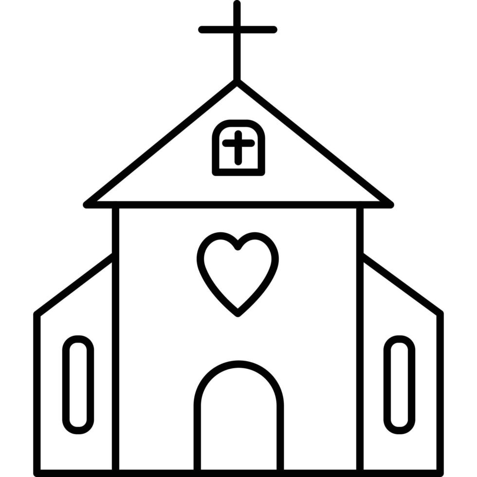 Wedding Church which can easily edit or modify vector