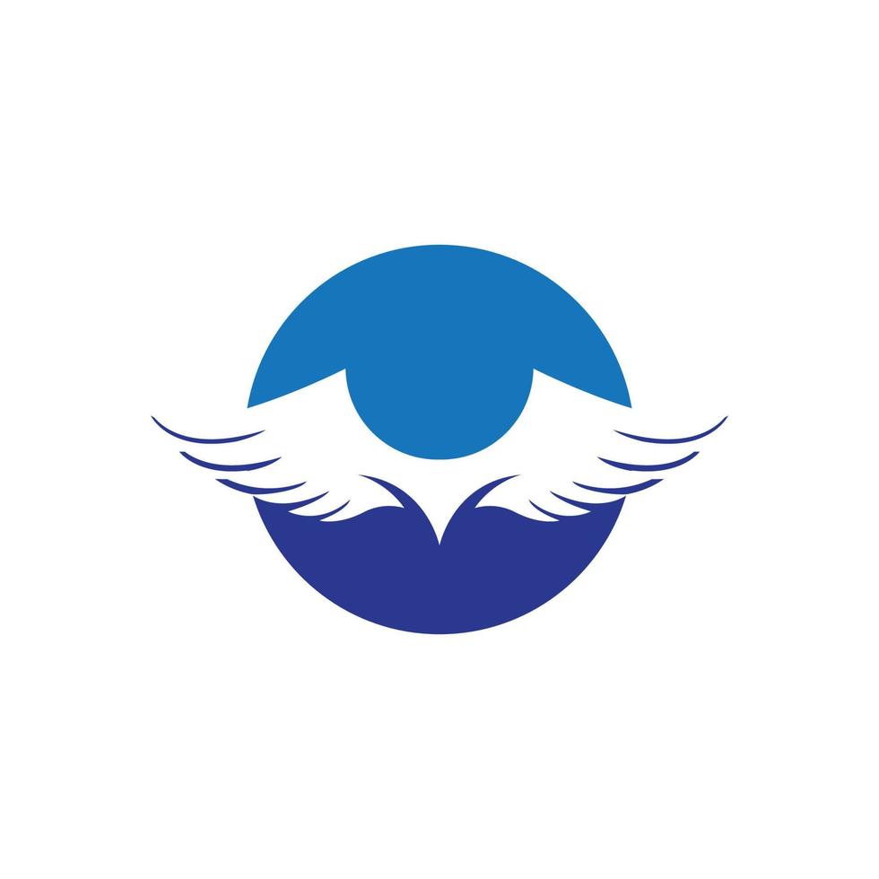 vector de plantilla de logotipo de halcón de ala