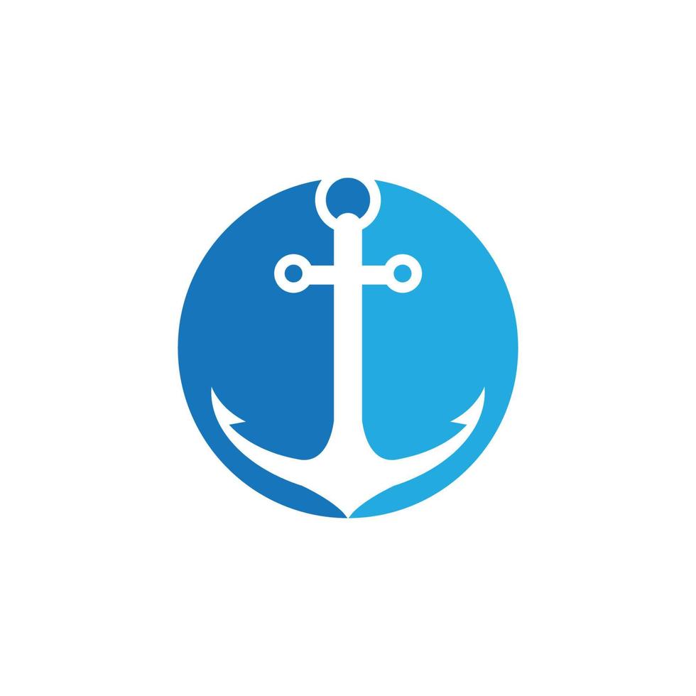 Anchor icon Logo Template vector