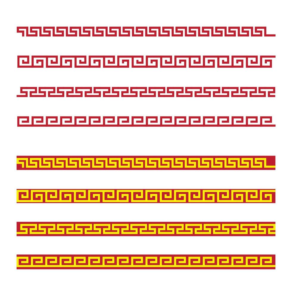 Chinese border Vector illustration