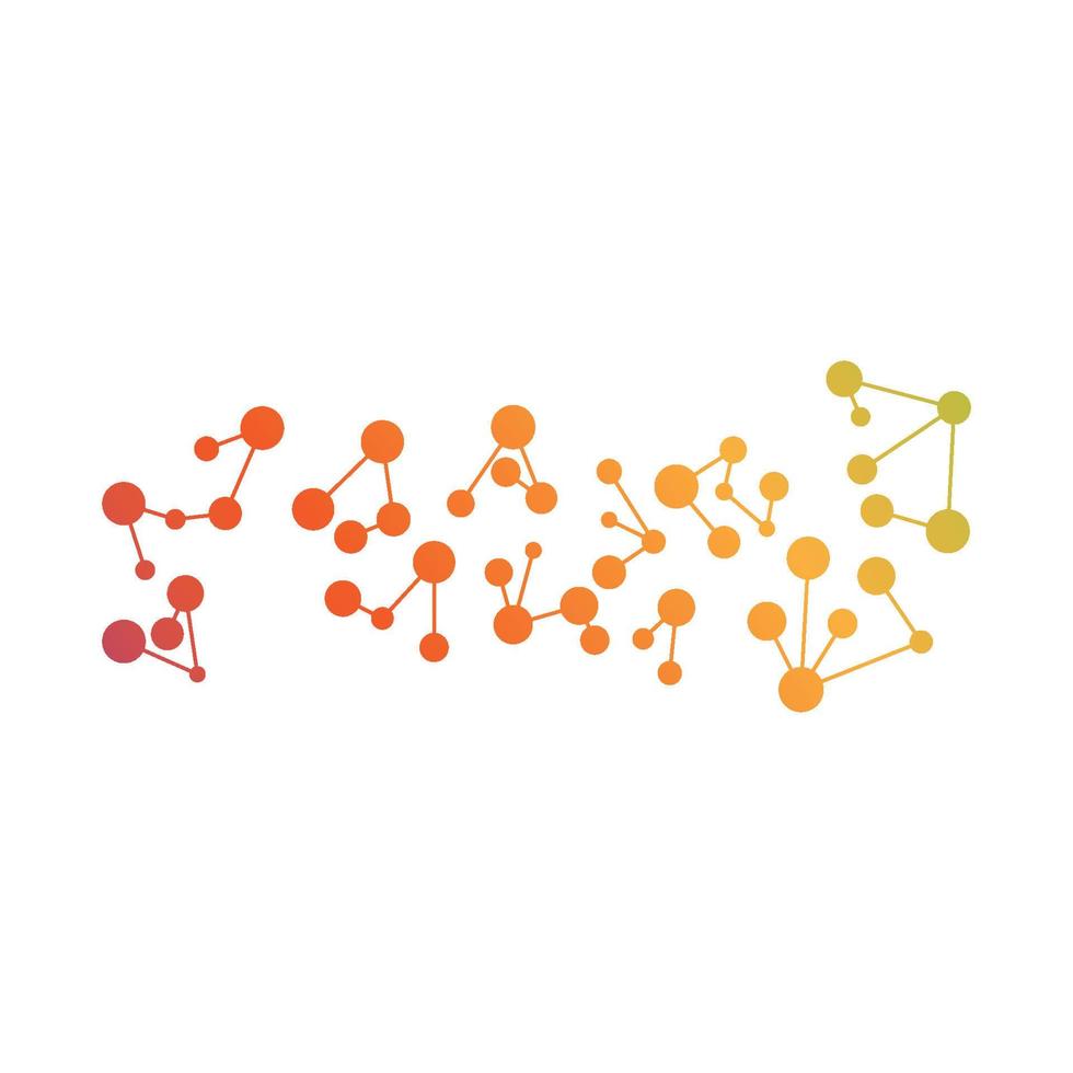 Molecule vector illustration design