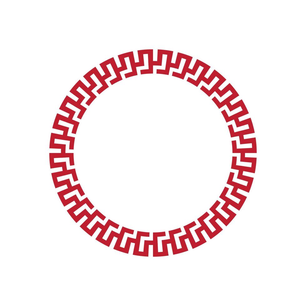 Chinese border Vector illustration