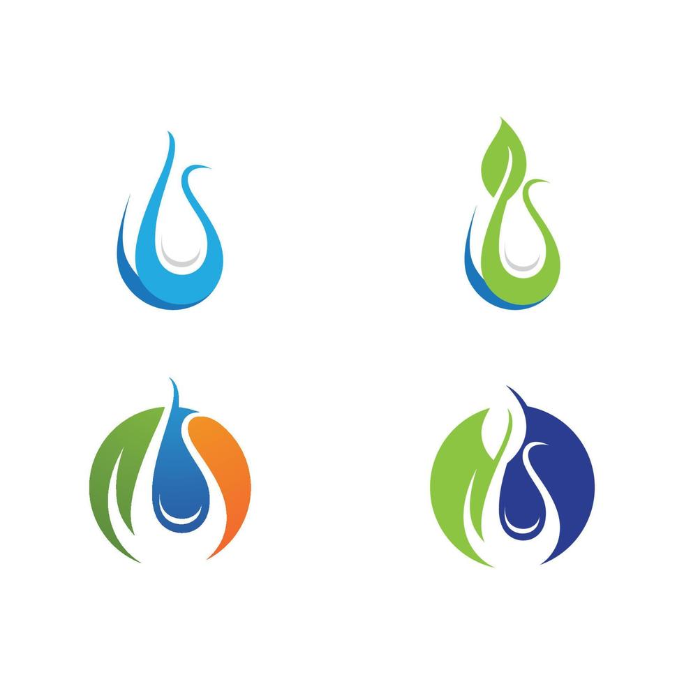 water drop Logo Template vector