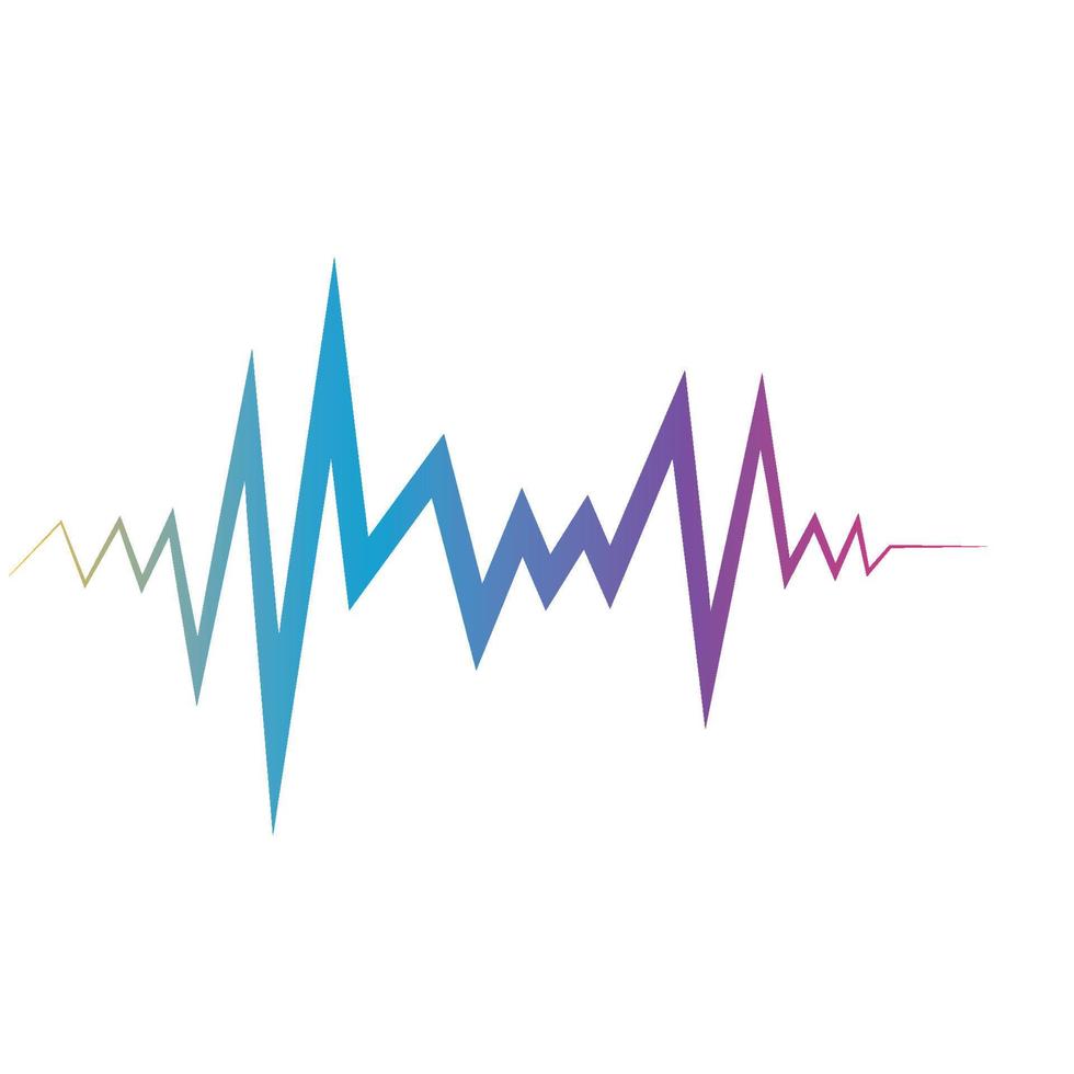 Sound waves vector illustration