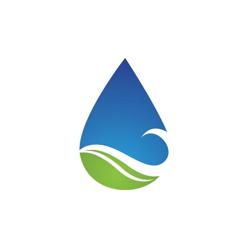 plantilla de logotipo de gota de agua vector