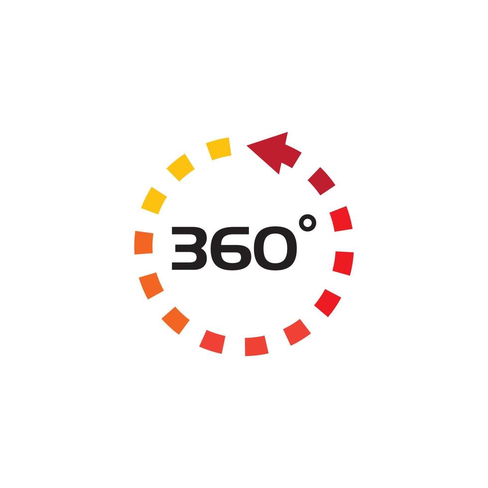 360 Degree View Related Vector Icons