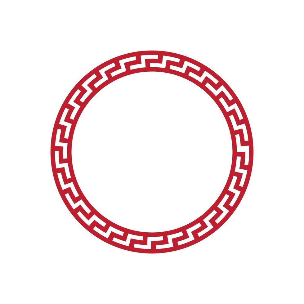 Chinese border Vector illustration