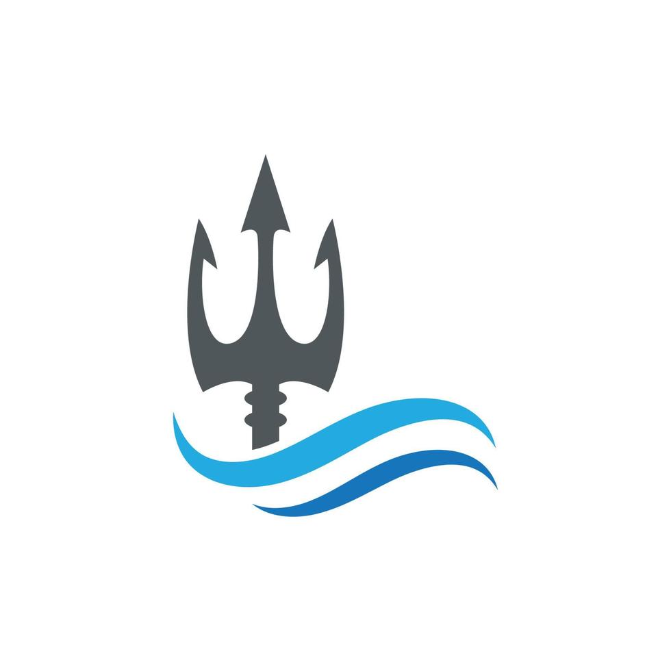 Trident Logo Template vector icon