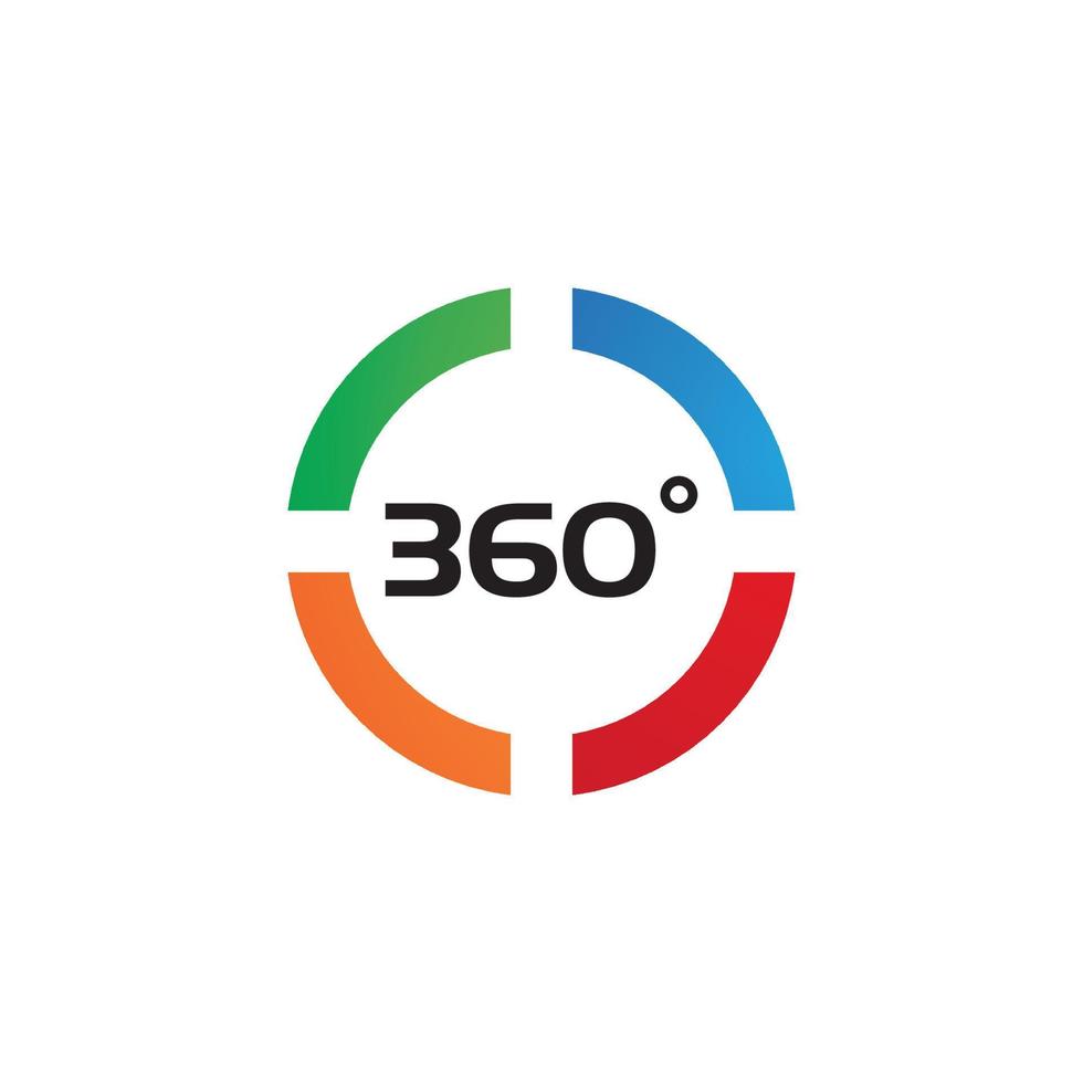 360 Degree View Related Vector Icons