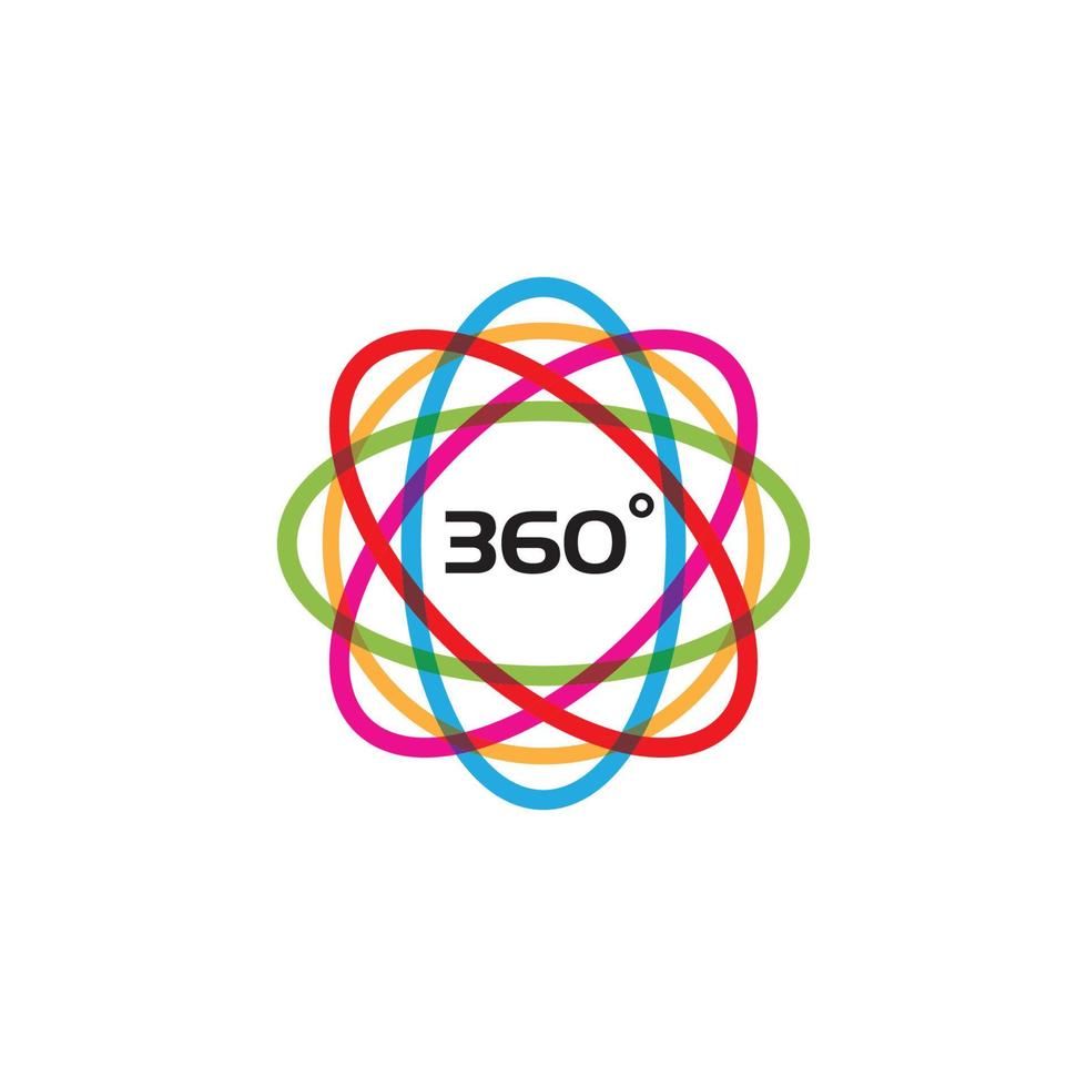 360 Degree View Related Vector Icons