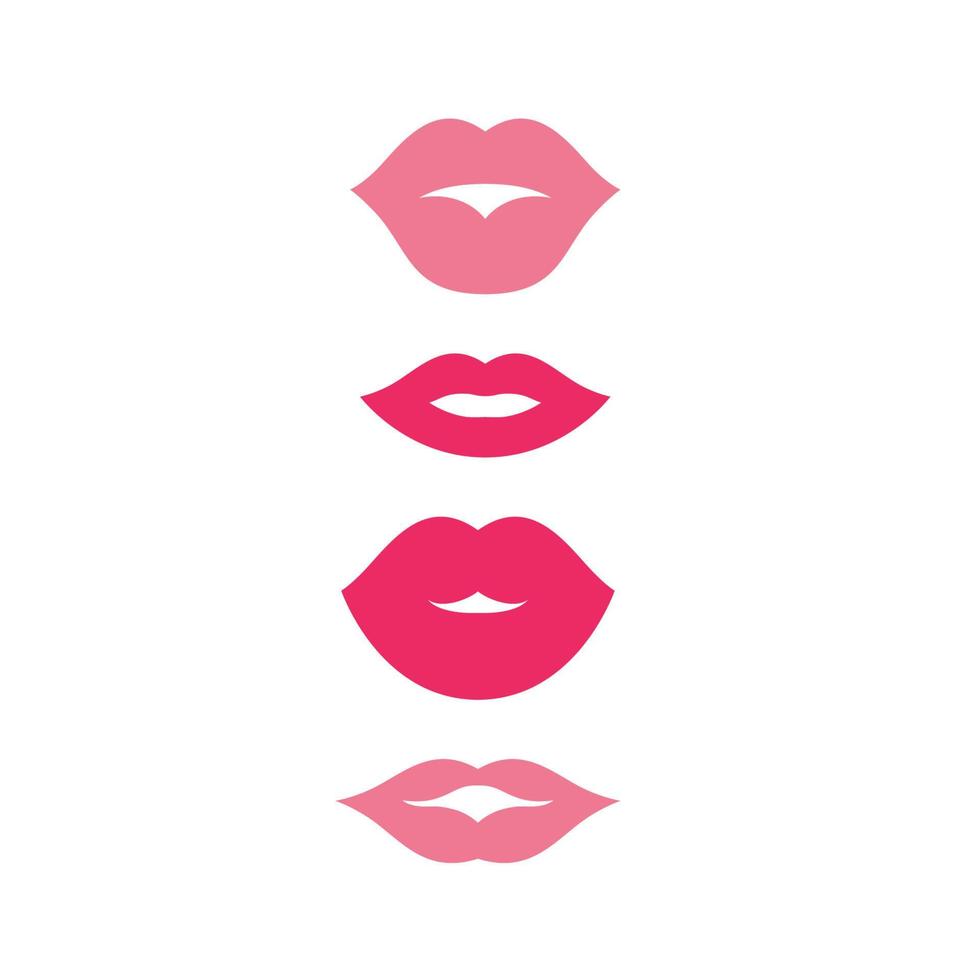 boca sonrisa rojo sexy mujer labios vector