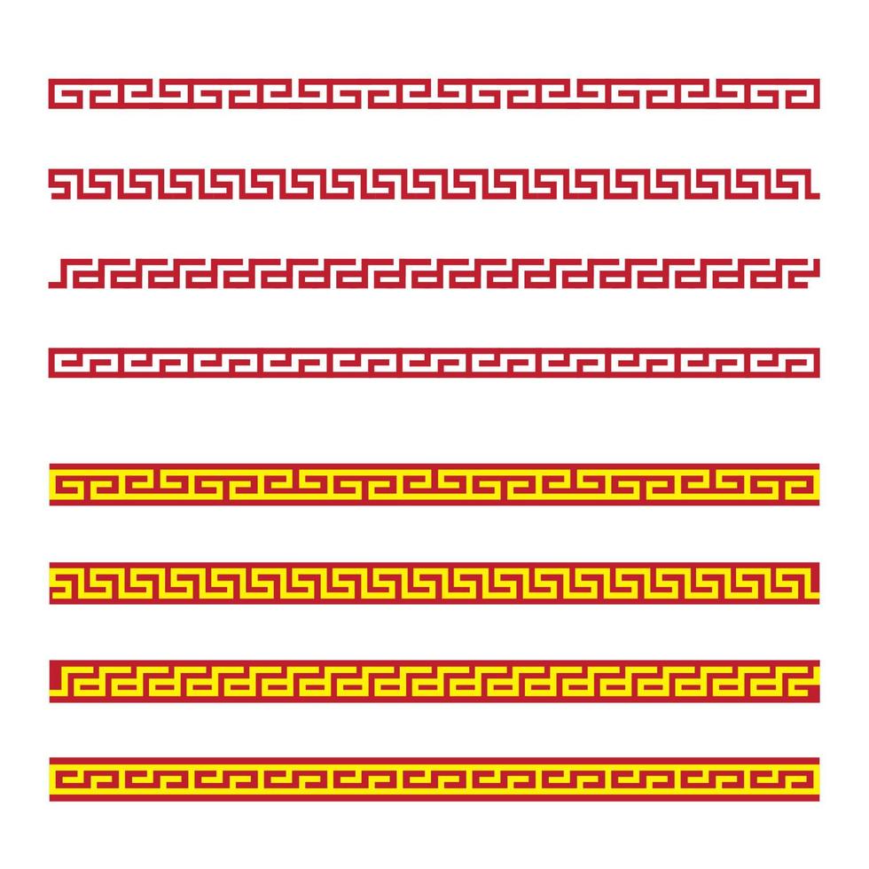 Chinese border Vector illustration