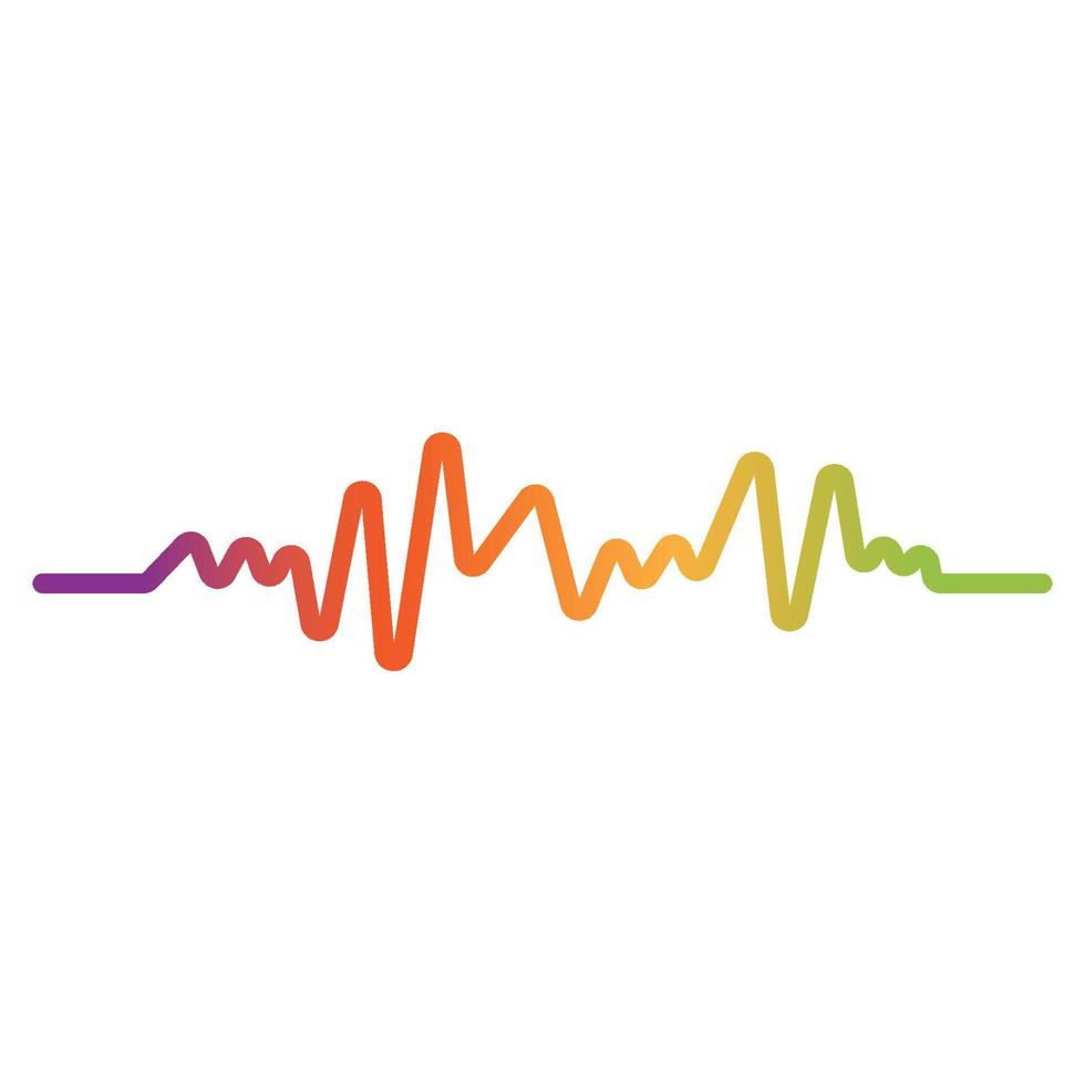 Sound waves vector illustration