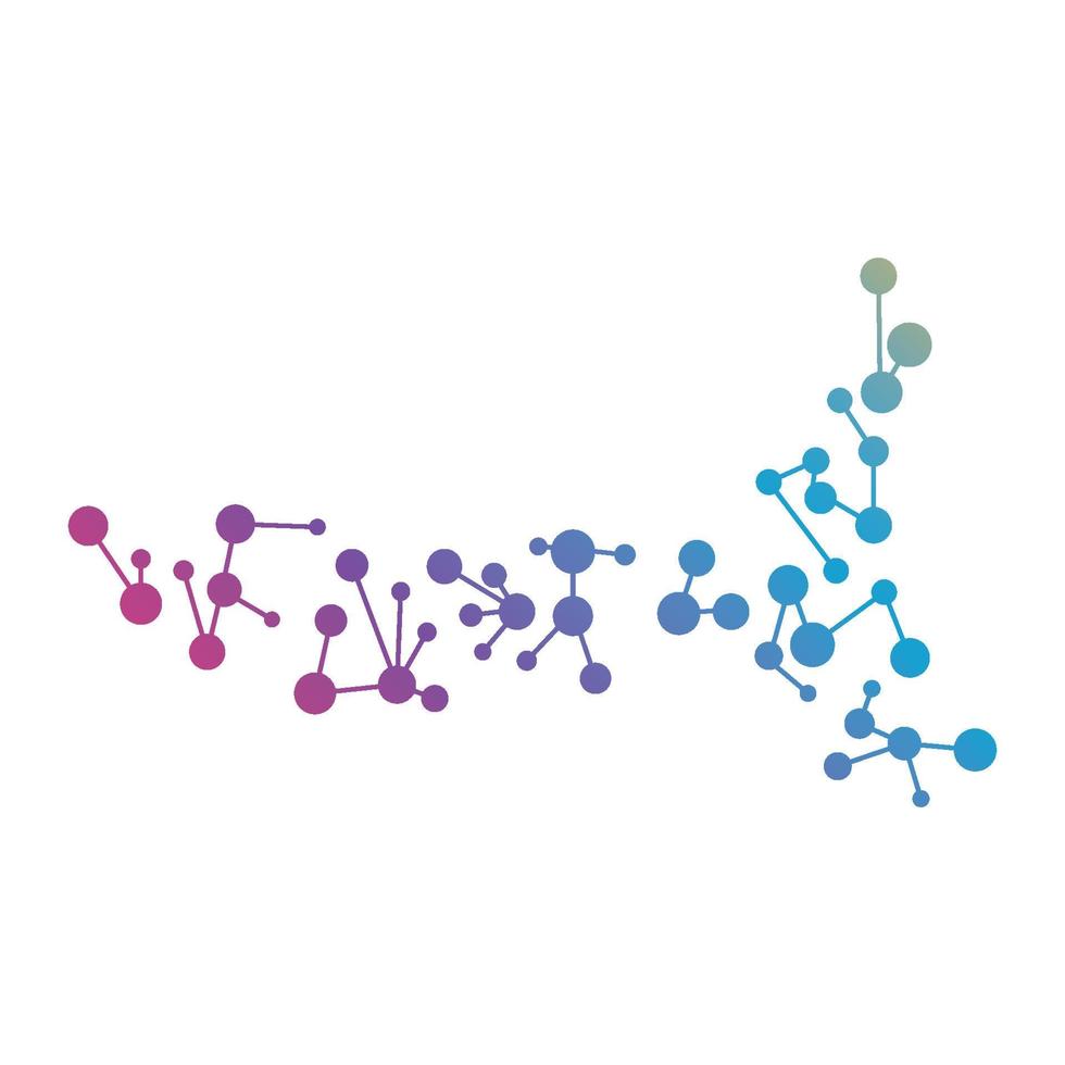 Molecule vector illustration design