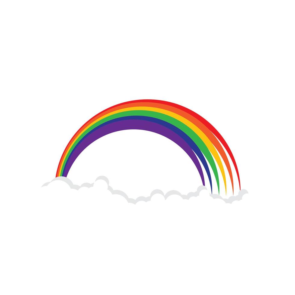 Rainbow beauty icon template vector