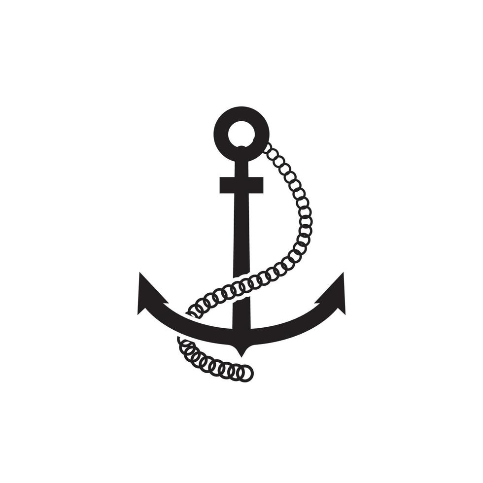 Anchor icon Logo Template vector