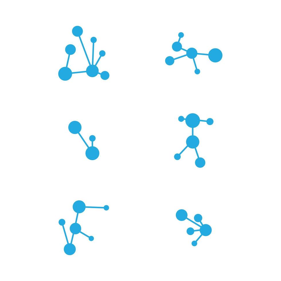 Molecule vector illustration design