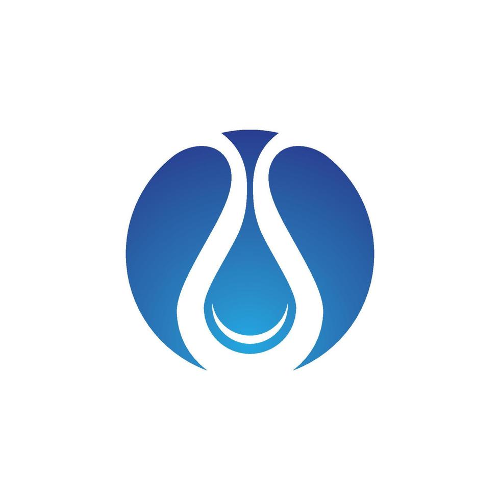 plantilla de logotipo de gota de agua vector