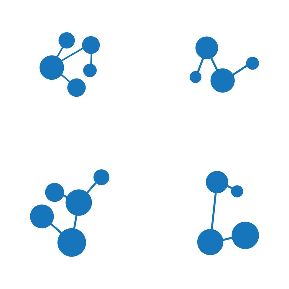 Molecule vector illustration design