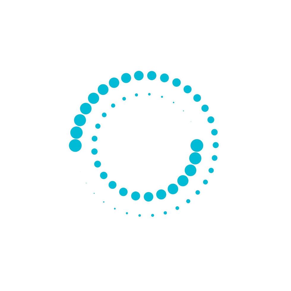 halftone circle dots vector