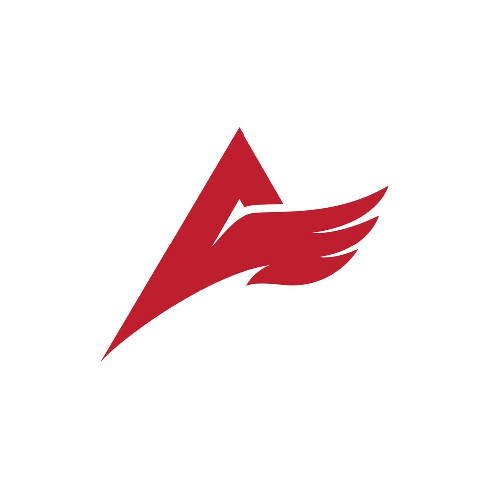 vector de plantilla de logotipo de halcón de ala