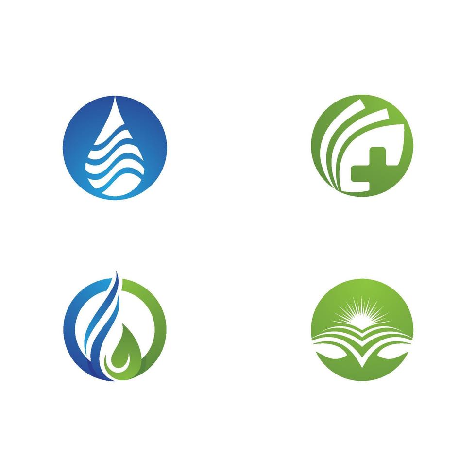 water drop Logo Template vector