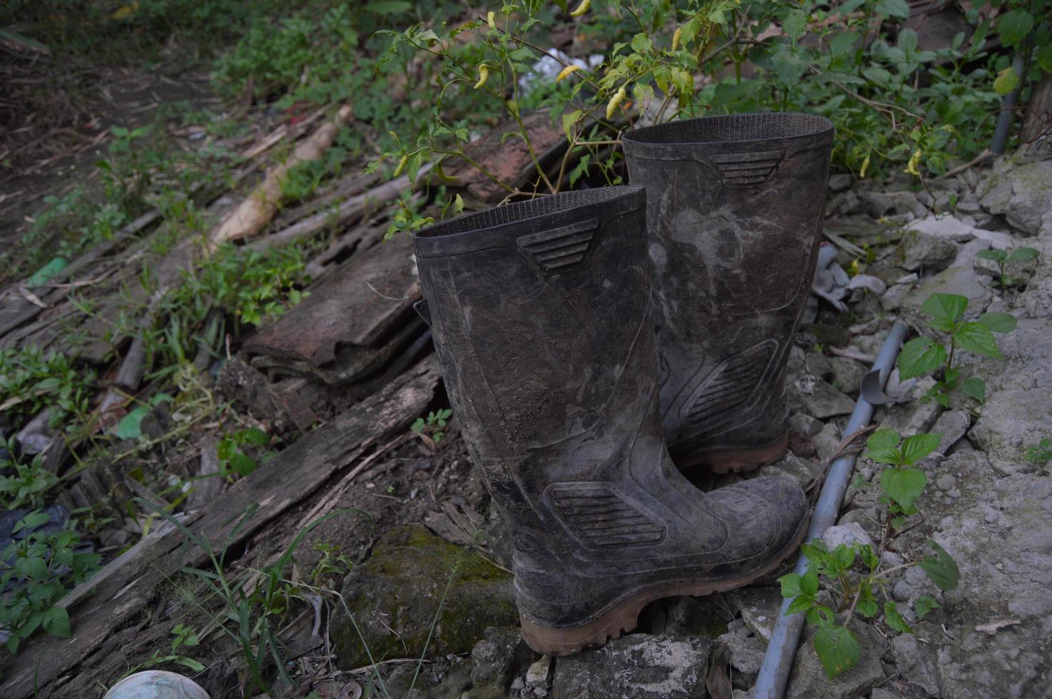 photoshoot boots in the garden photo