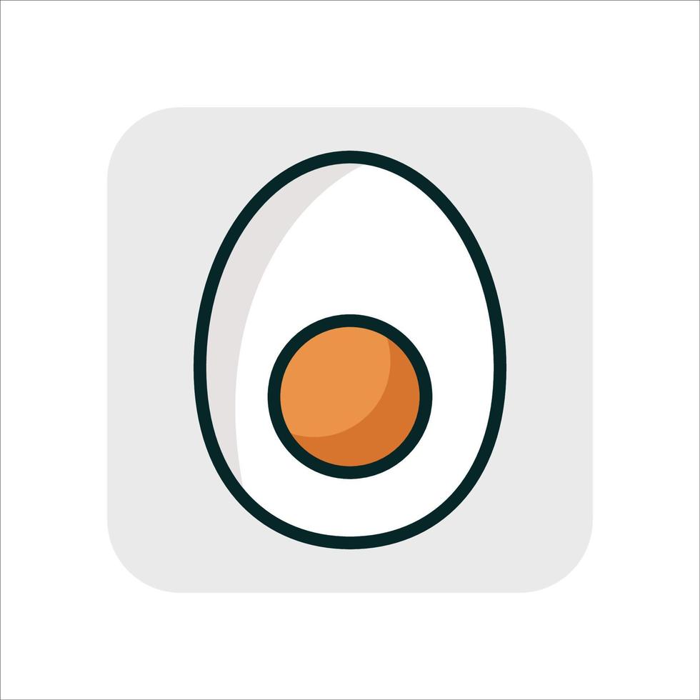 icon one split egg vector