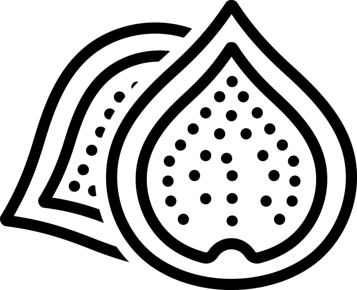 line icon for fig vector