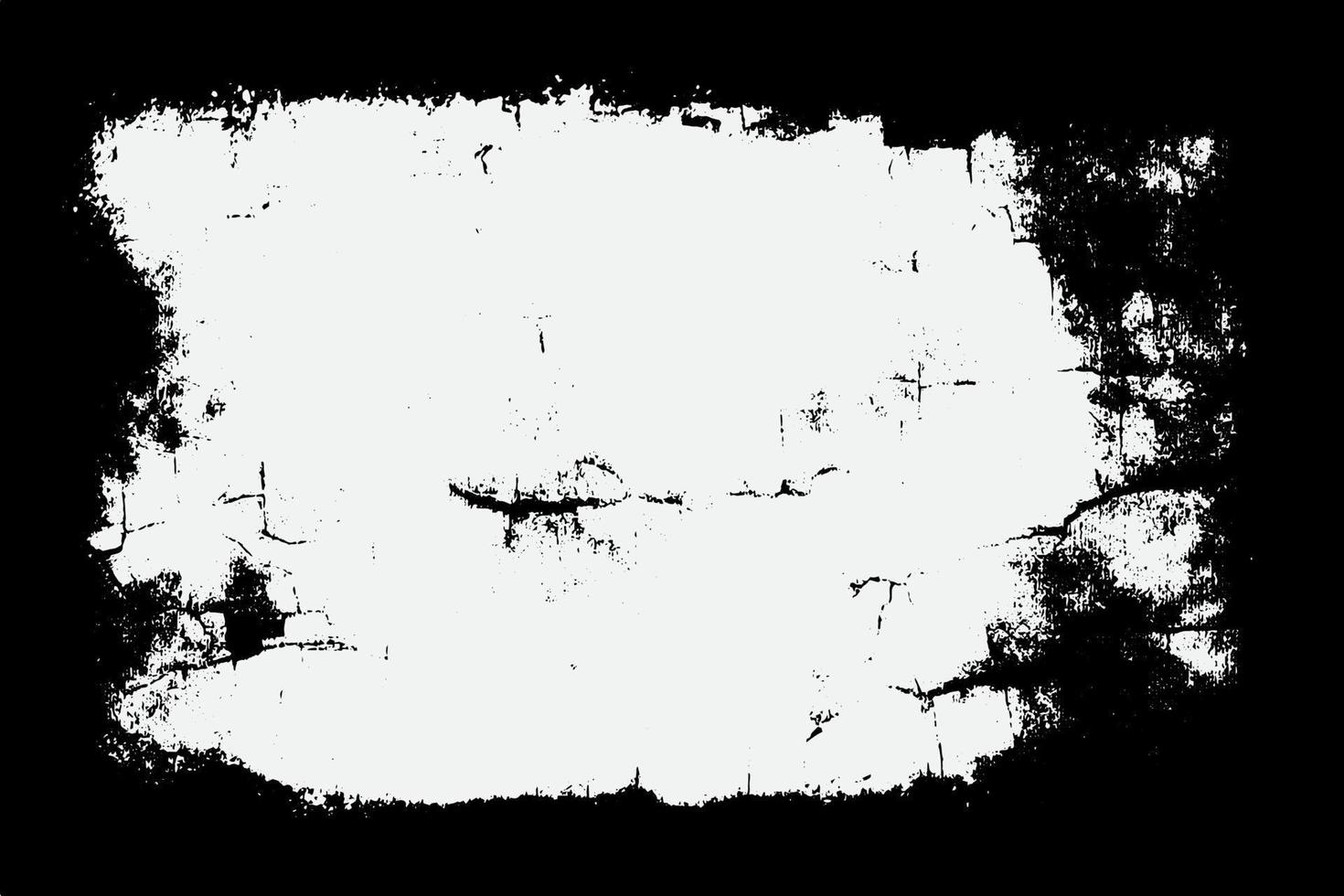 marco grunge vector textura aislado sobre fondo blanco