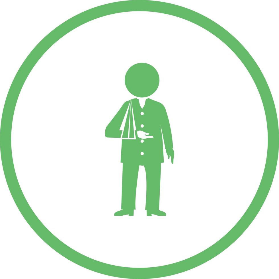Beautiful Patient Vector Glyph icon
