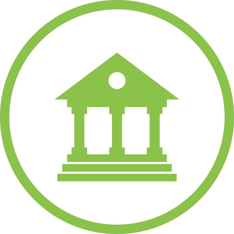Beautiful Bank Vector Glyph Icon