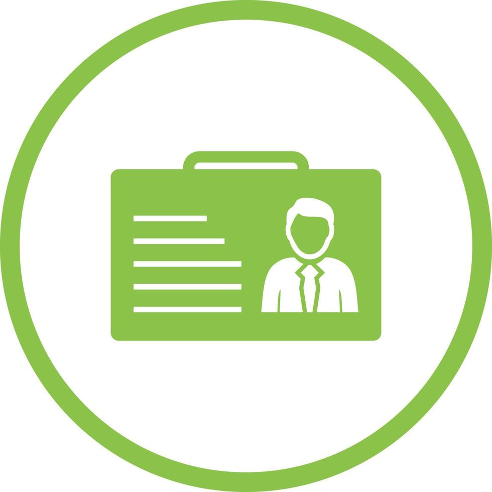 Beautiful Id card Vector Glyph Icon