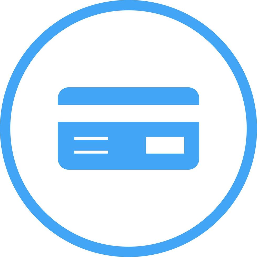 Beautiful ATM card Vector Glyph Icon