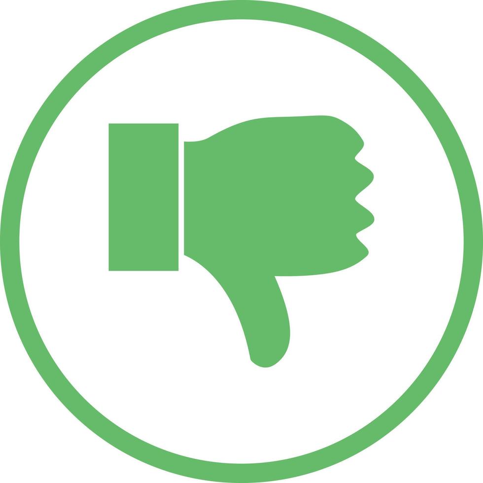 Beautiful Dislike Vector Glyph icon