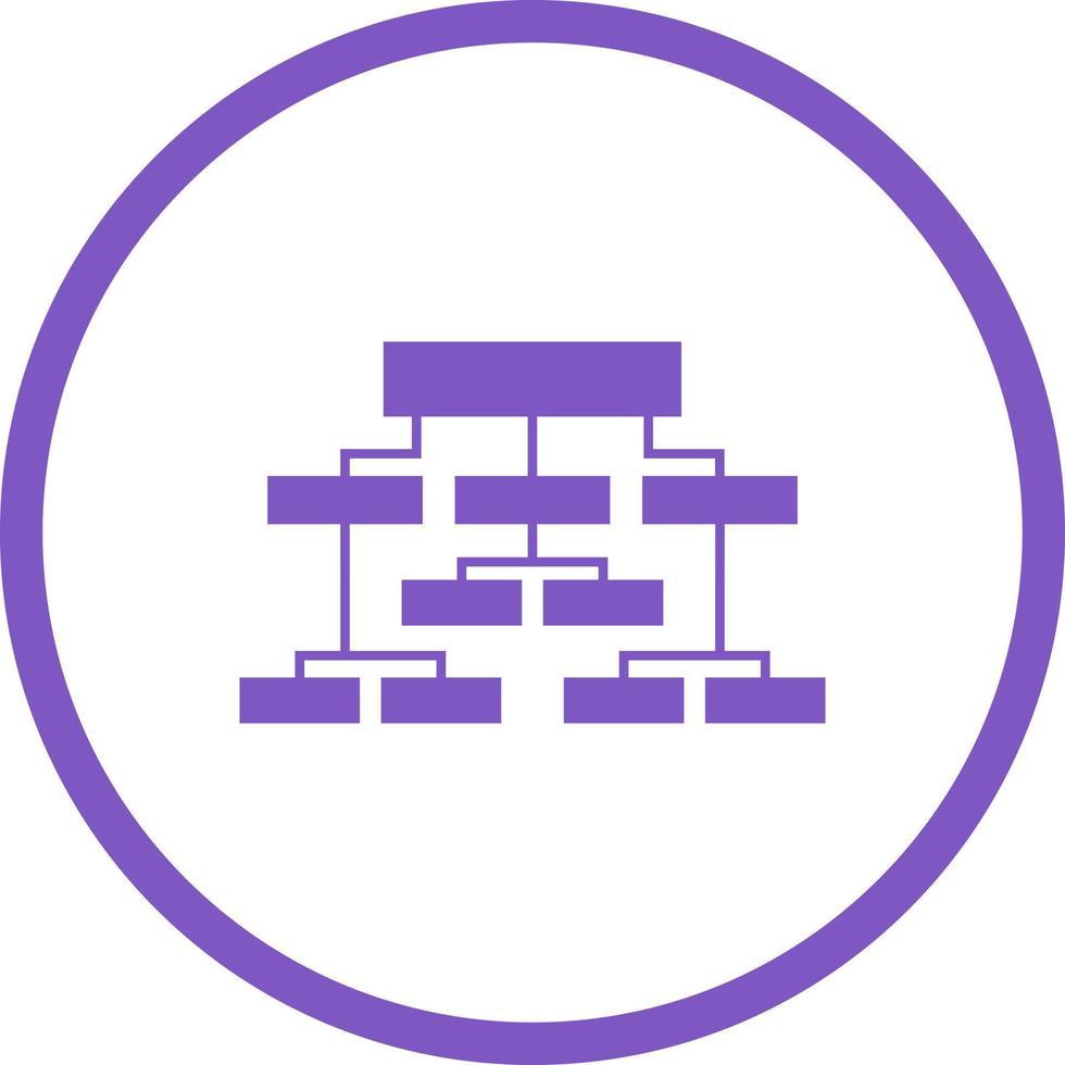 Beautiful Business structure Vector Glyph icon