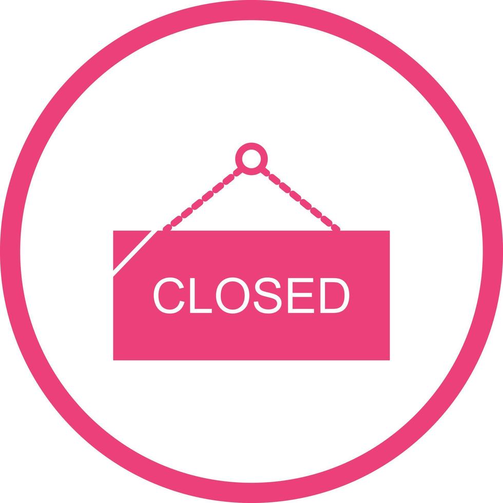 Beautiful Closed Tag Glyph Vector Icon