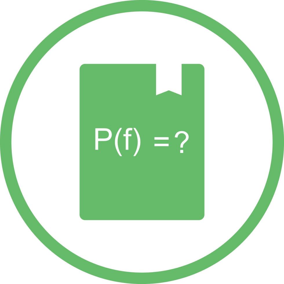 Beautiful Solve Function Glyph Vector Icon