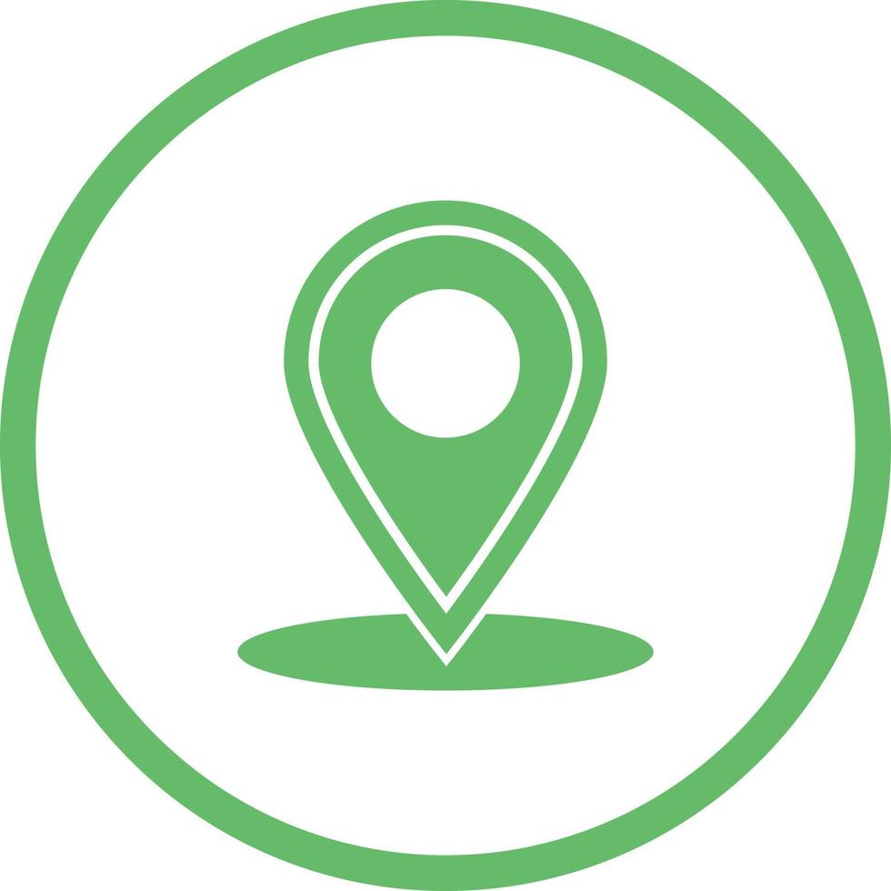 Beautiful Mark Place Glyph Vector Icon