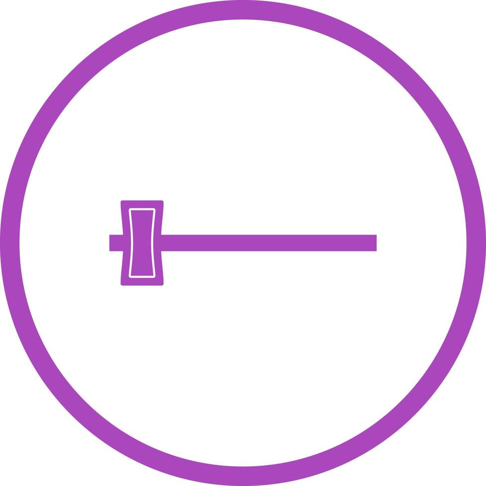 Beautiful Hammer Glyph Vector Icon