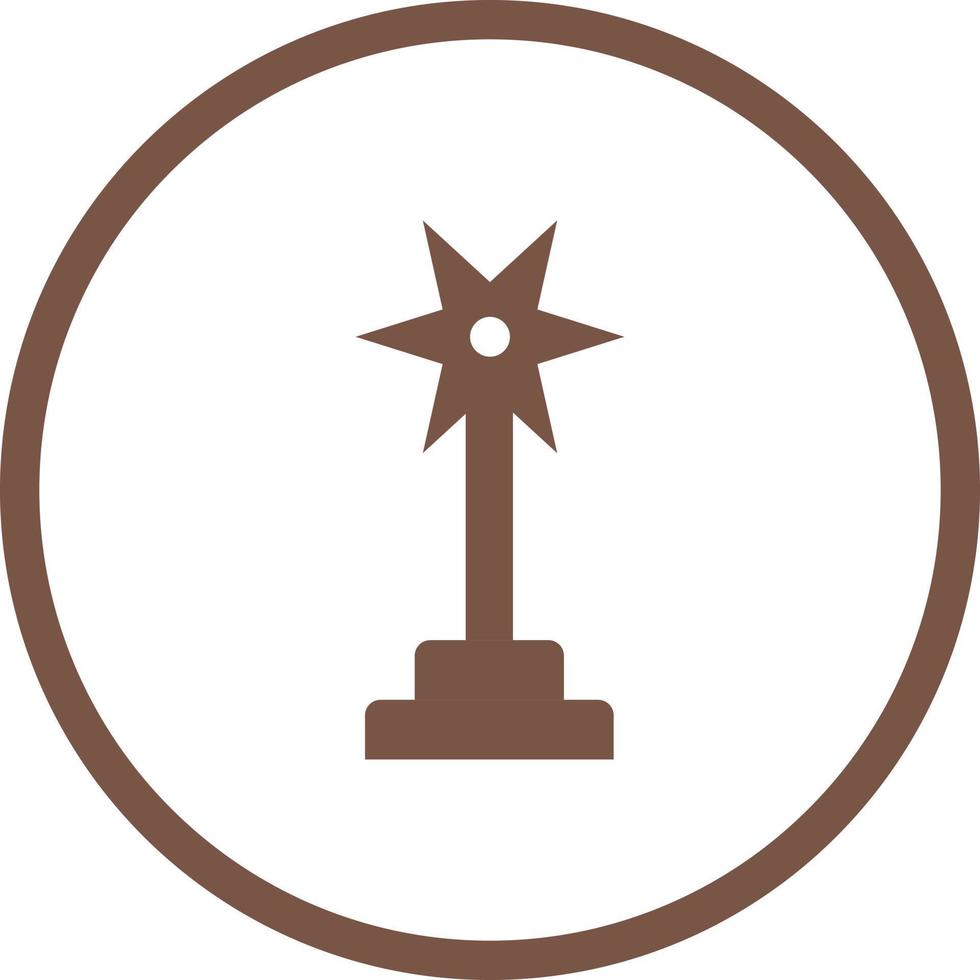 Beautiful Award Glyph Vector Icon