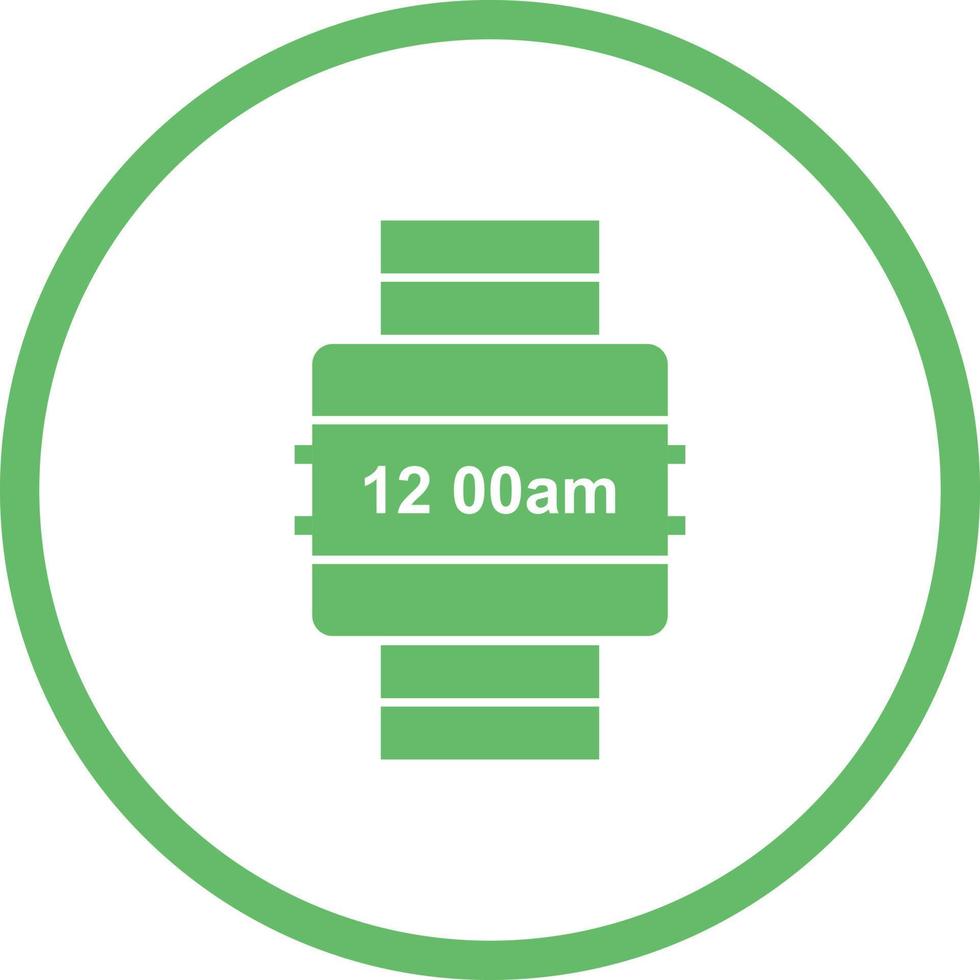Beautiful Watch Glyph Vector Icon