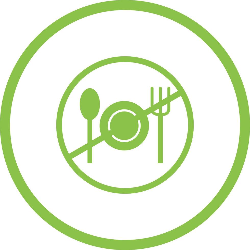 Beautiful Fasting Glyph Vector Icon