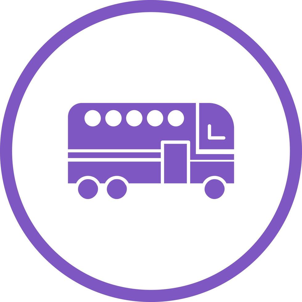 Beautiful Bus Vector Glyph Icon