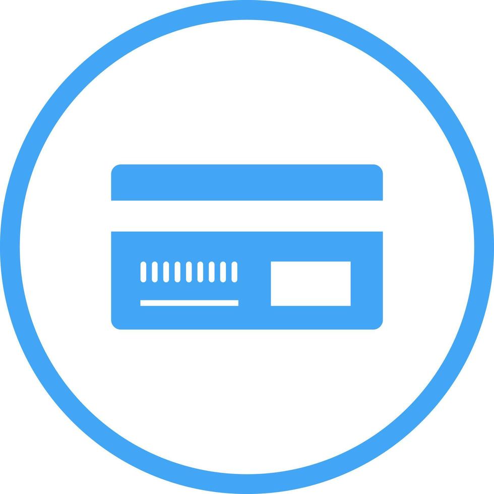 Beautiful Debit card Vector Glyph Icon